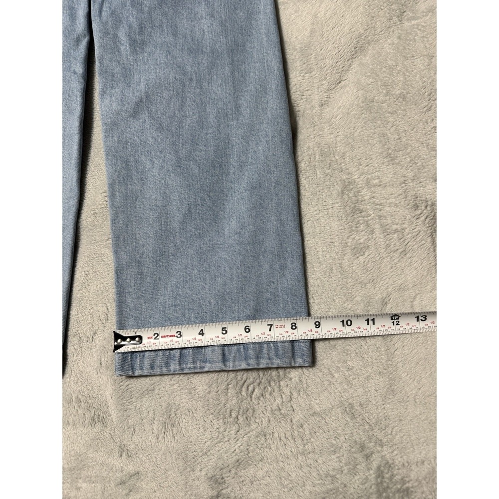 Madewell Emmett Wide Leg Jeans Womens 25 Petite Light Wash Blue High Rise Crop - Picture 2 of 10